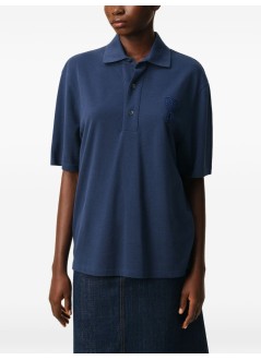 ami polo hombre boxy fit polo with ami de coeur knitted patch - upl428je0221 a021