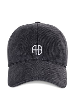 anine bing cap womanjeremy baseball cap - a1212043whg24 washed grey