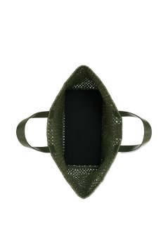 anine bing handbag mujer large rio tote - a1311823ayg27 military green