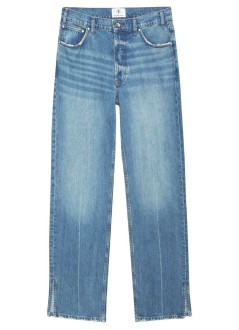 anine bing denim womanroy jean - a061113477 washed blue