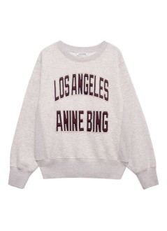 anine bing sweater womanharry shrunken sweatshirt la - a0811677bgi15 beige