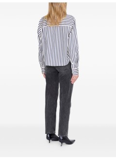 anine bing camiseria mujer essie cropped shirt - a0712065str13 multi