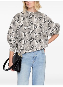 anine bing punto mujer miles sweatshirt - a0811773wmtl10 multi