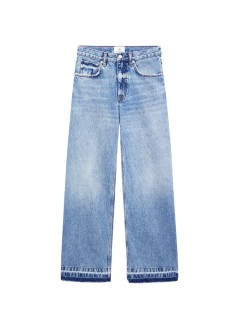 anine bing denim womanlewis jean - a0611592whd33 washed blue