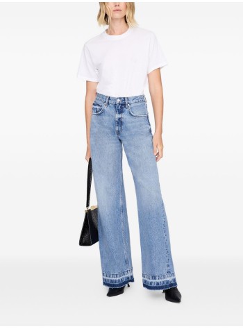 anine bing pantalon jeans mujer lewis jean - a0611592whd33 washed blue 2