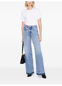 anine bing denim womanlewis jean - a0611592whd33 washed blue