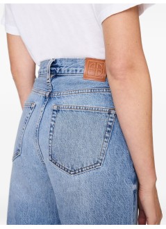 anine bing denim womanlewis jean - a0611592whd33 washed blue