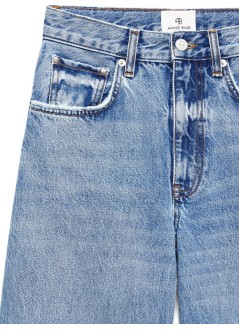 anine bing denim womanlewis jean - a0611592whd33 washed blue