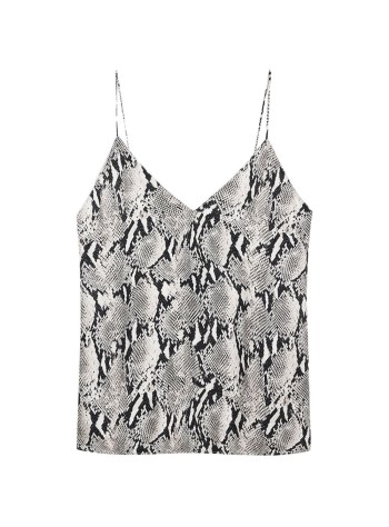 anine bing top mujer ellen top - a0712054mtl100 print