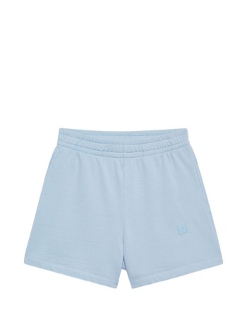 anine bing pantalon corto mujer kam short framed monogram - a0512104bel41 light blue