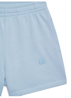 anine bing short pant womankam short framed monogram - a0512104bel41 light blue