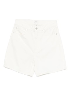 anine bing short pant womankat short - a0510677ofw25 ecru