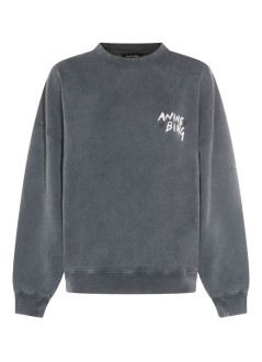 anine bing sweater womanmiles sweatshirt empowerment - a0812055wbl1 washed black