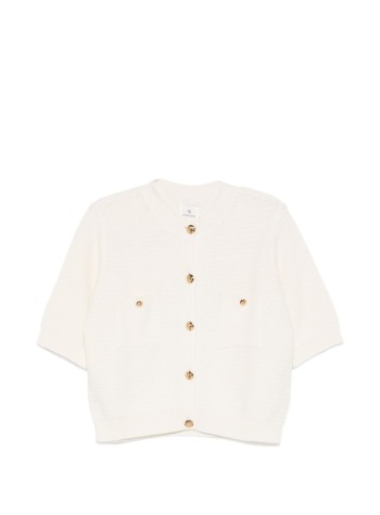 anine bing outerwear mujer christa cardigan - a0911752ivy1 ivory