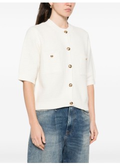 anine bing outerwear womanchrista cardigan - a0911752ivy1 ivory