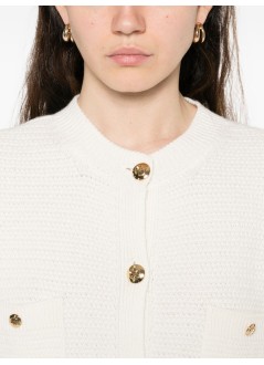 anine bing outerwear womanchrista cardigan - a0911752ivy1 ivory