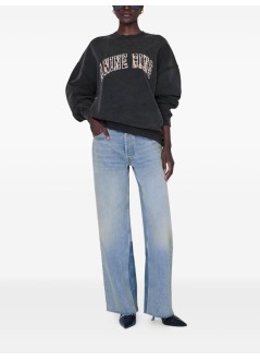 anine bing sweater womanmiles sweatshirt empowerment - a0812110wbl1 washed black