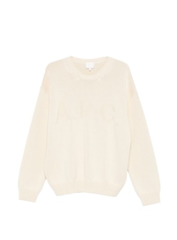 a.p.c. knitwear manpull leo - cogtxh23485 aad ecru