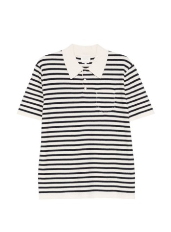 a.p.c. knitwear manpolo eliot - cohnxh23476 tas ecru dark navy