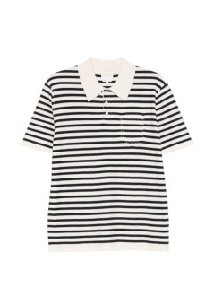 a.p.c. knitwear manpolo eliot - cohnxh23476 tas ecru dark navy