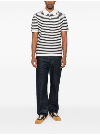 a.p.c. knitwear manpolo eliot - cohnxh23476 tas ecru dark navy 2