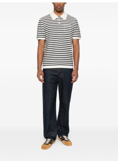 a.p.c. knitwear manpolo eliot - cohnxh23476 tas ecru dark navy
