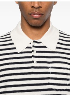 a.p.c. knitwear manpolo eliot - cohnxh23476 tas ecru dark navy