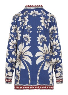 farm rio pijama womanluna blue pajama shirt - 344132 26067
