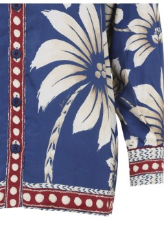 farm rio pijama womanluna blue pajama shirt - 344132 26067