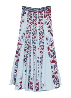 farm rio skirt womanmarcelle soft blue maxi skirt - 350084 26072