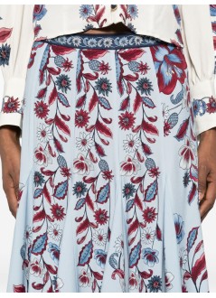 farm rio skirt womanmarcelle soft blue maxi skirt - 350084 26072