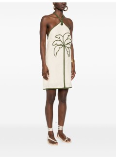 farm rio vestido mujer sand coconut sleeveless mini dress - 344850 l0029