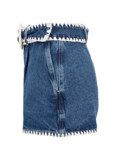 farm rio pantalon corto mujer crochet detail denim shorts - 352922 l0034