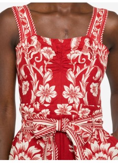 farm rio mono womanguanacaste red gathering romper - 343999 26056