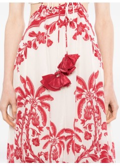 farm rio dress womanguanacaste sand cut out sleeveless midi dress - 344105 26057