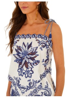 farm rio blusa mujer garden tiles richelieu blouse - 344717 l0036