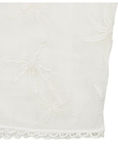 farm rio shirt womanwhite palm trees shirt - 351315 26079