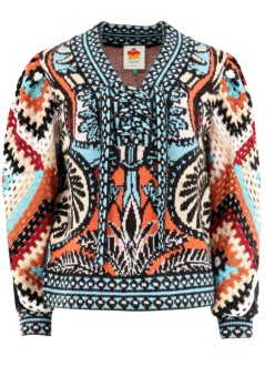 farm rio knitwear womanbalamana knit sweater - 344421 26010