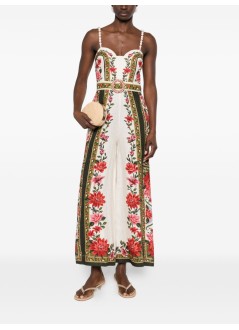 farm rio mono mujer wonder rio sand sleeveless maxi jumpsuit - 344883 26106