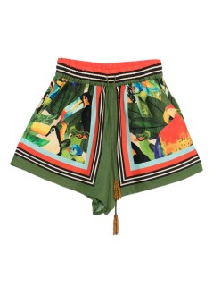 farm rio pantalon corto mujer bird leaves shorts - 344738 26015