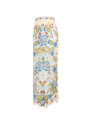 farm rio skirt womangarden scarf blue midi skirt - 350503 26046 2