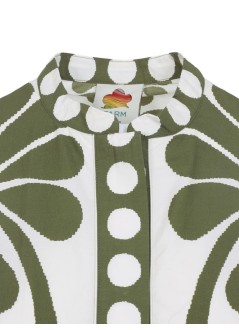 farm rio vestido mujer palermo green mini dress - 344602 26083