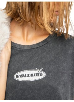 zadig & voltaire top womanalys hc motocross strass - jwts02840 011