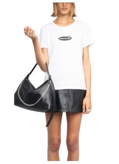 zadig & voltaire top womanalys hc motocross strass - jwts02840 107