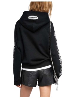 zadig & voltaire sudadera mujer georgys mo multicross strass - jwss01675 011