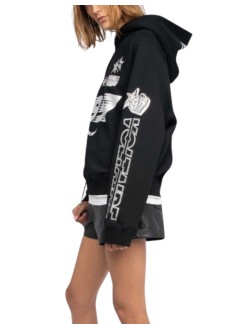 zadig & voltaire sudadera mujer georgys mo multicross strass - jwss01675 011