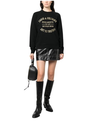 zadig & voltaire sudadera mujer upper blason brode - jwsl00001 001 2