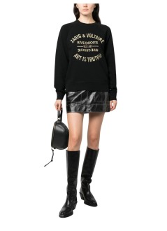 zadig & voltaire sudadera mujer upper blason brode - jwsl00001 001