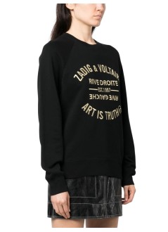 zadig & voltaire sudadera mujer upper blason brode - jwsl00001 001