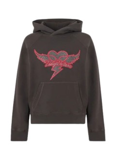zadig & voltaire sudadera mujer georgy mo heart wings strass - jwss01688 009